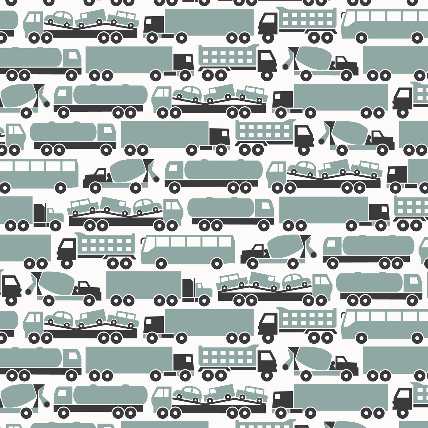 Bubble Romper - Big Rigs Surf Blue