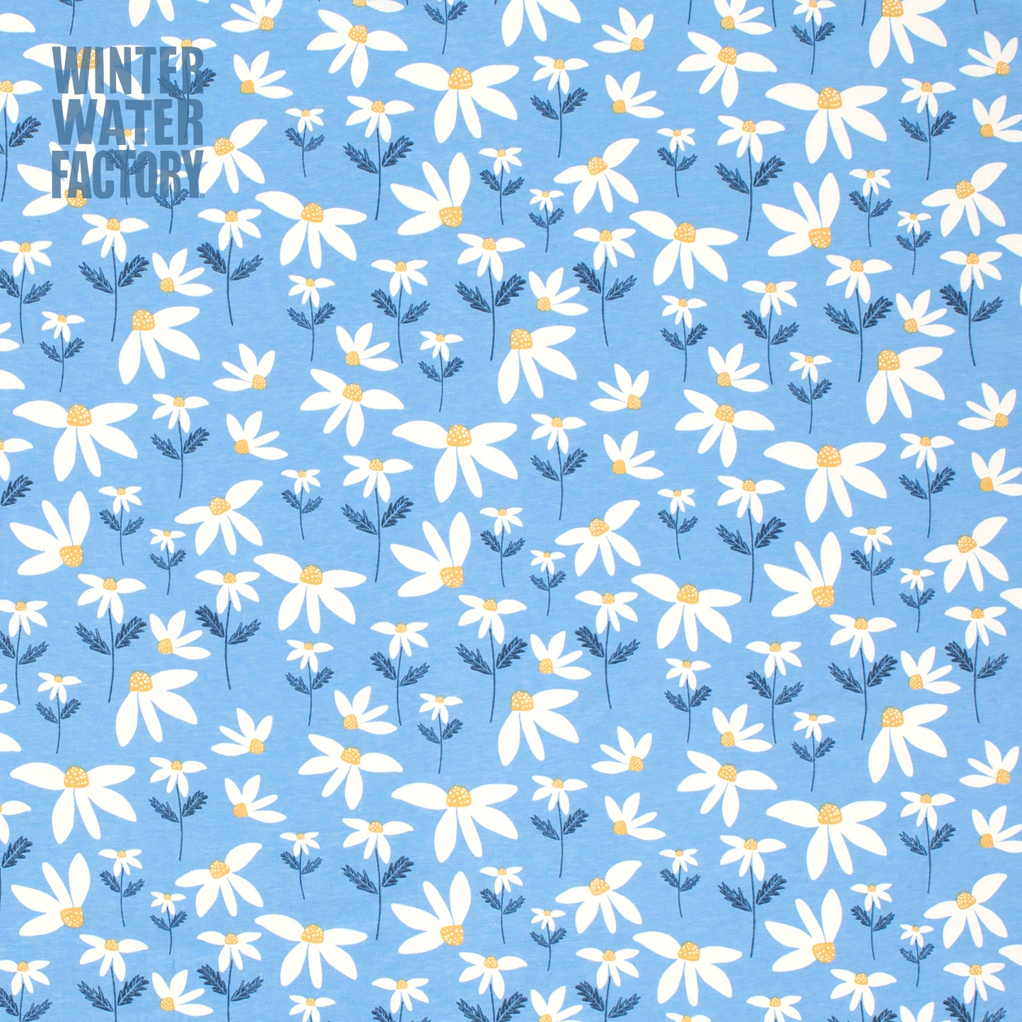 Sweatshirt - Daisies Blue