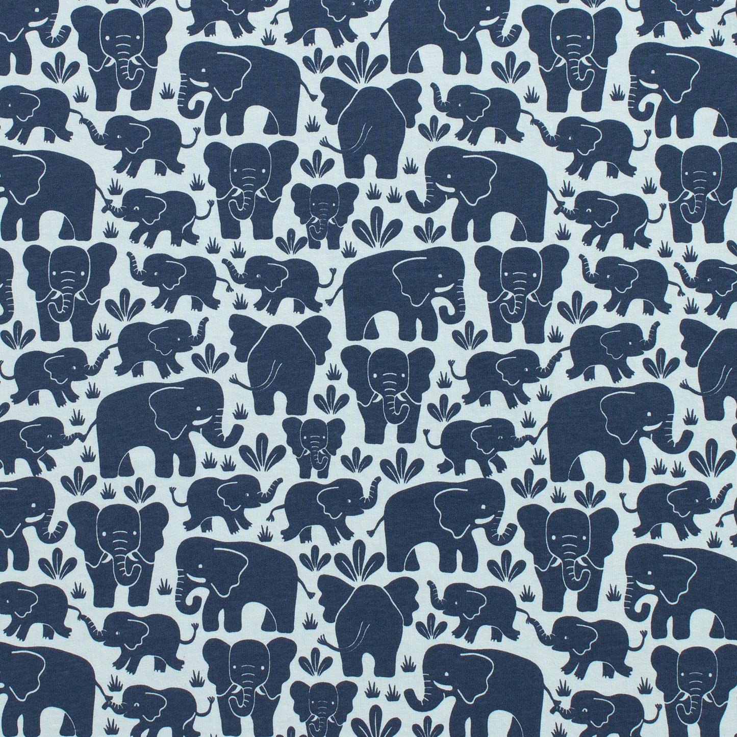 Madison Dress - Elephant Herd Navy