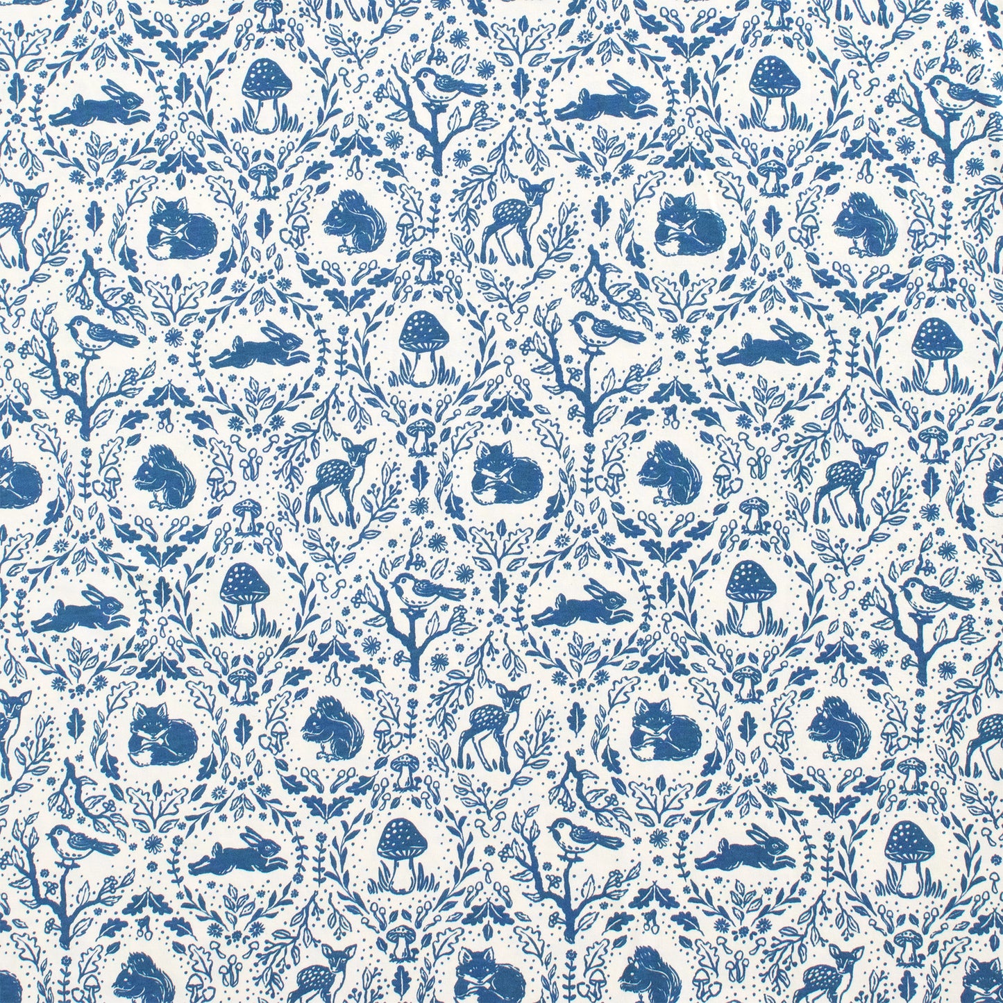 Kids Pajama Set - Animal Tapestry Delft Blue