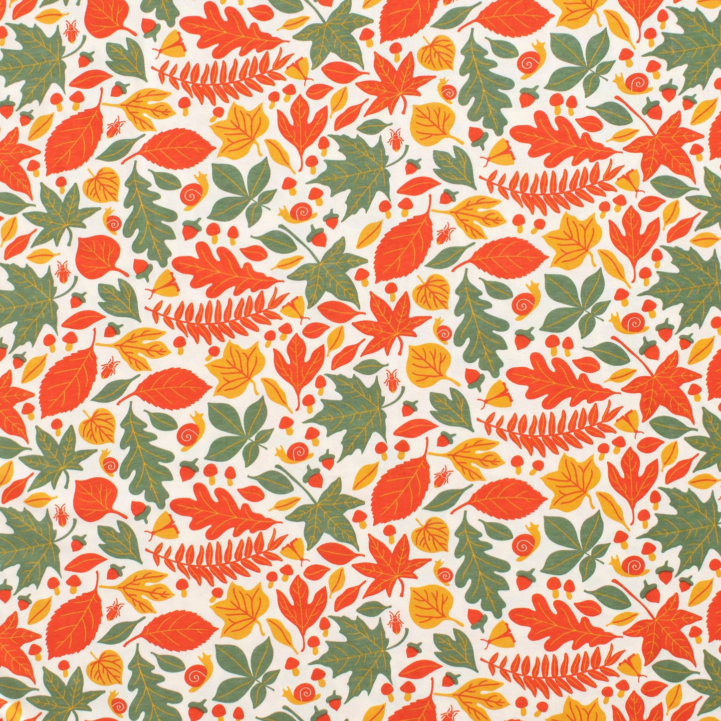 Sweatshirt - Leaves Yellow & Green