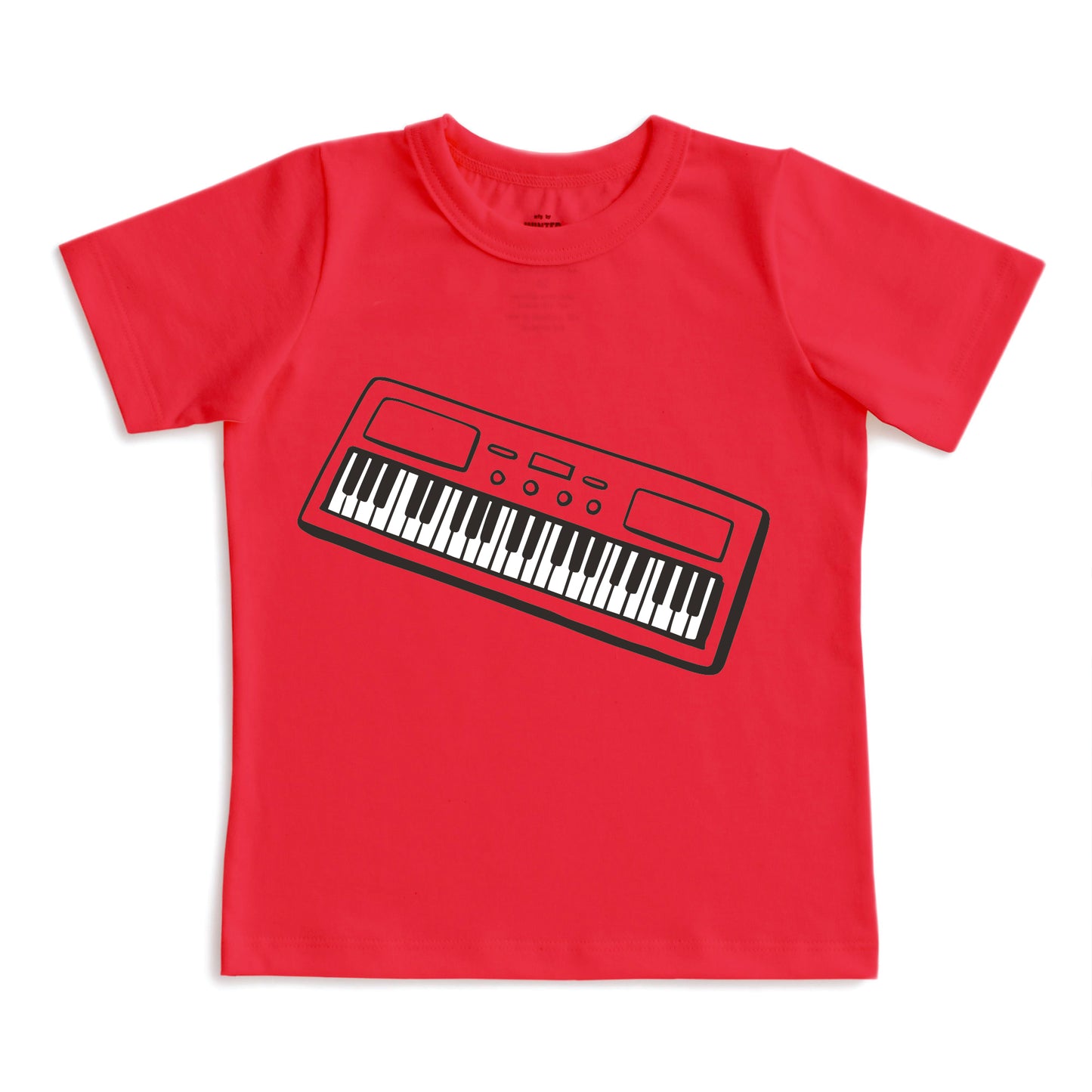 Short-Sleeve GRAPHIC Tee - Keyboard Scarlet Red
