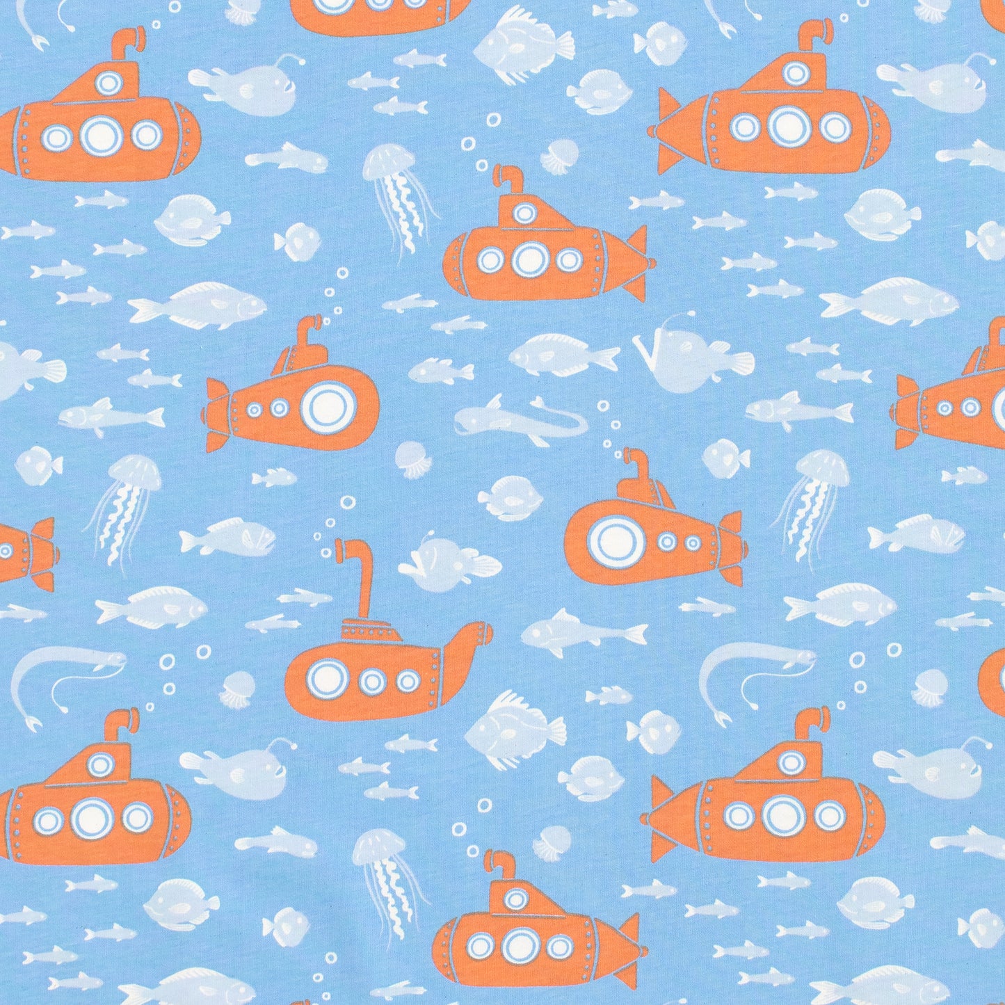 Tank Top Romper - Submarines Blue & Orange