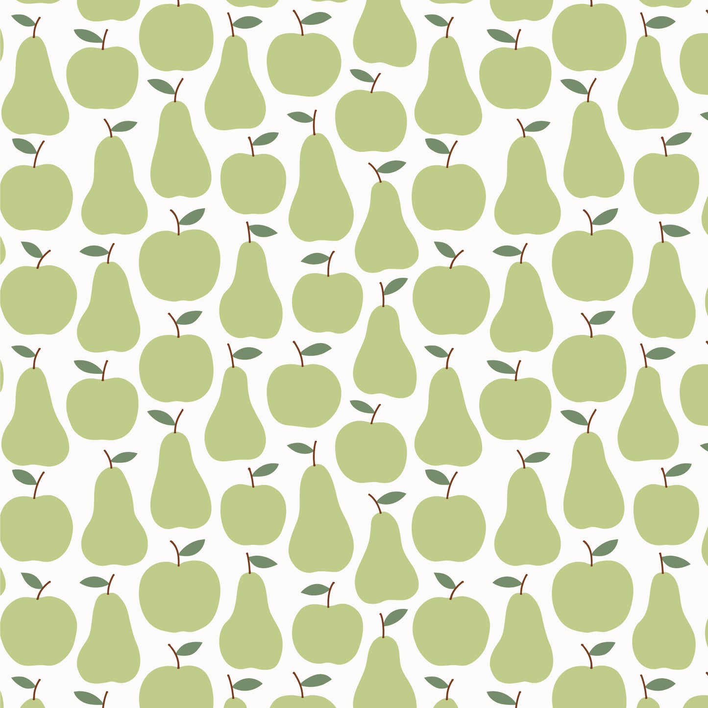Long-Sleeve Lap Tee - Apples & Pears Green