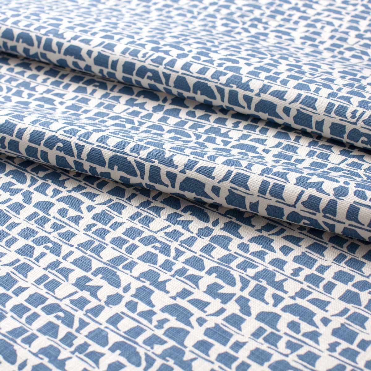 Belgian Linen Pillow Case - Corrugated Blue