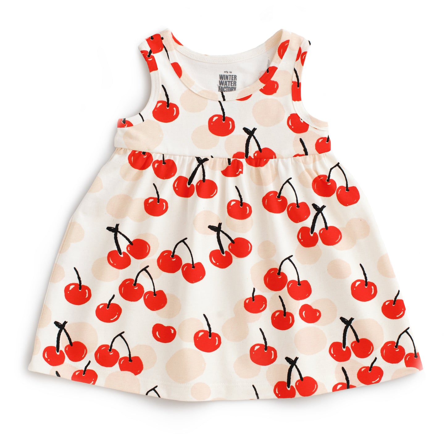 Alna Baby Dress - Cherries Red