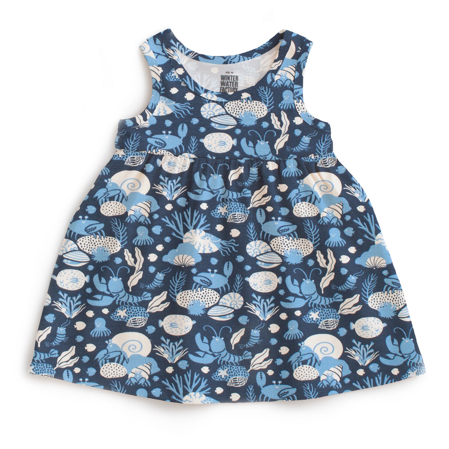 Alna Baby Dress - Ocean Life Navy
