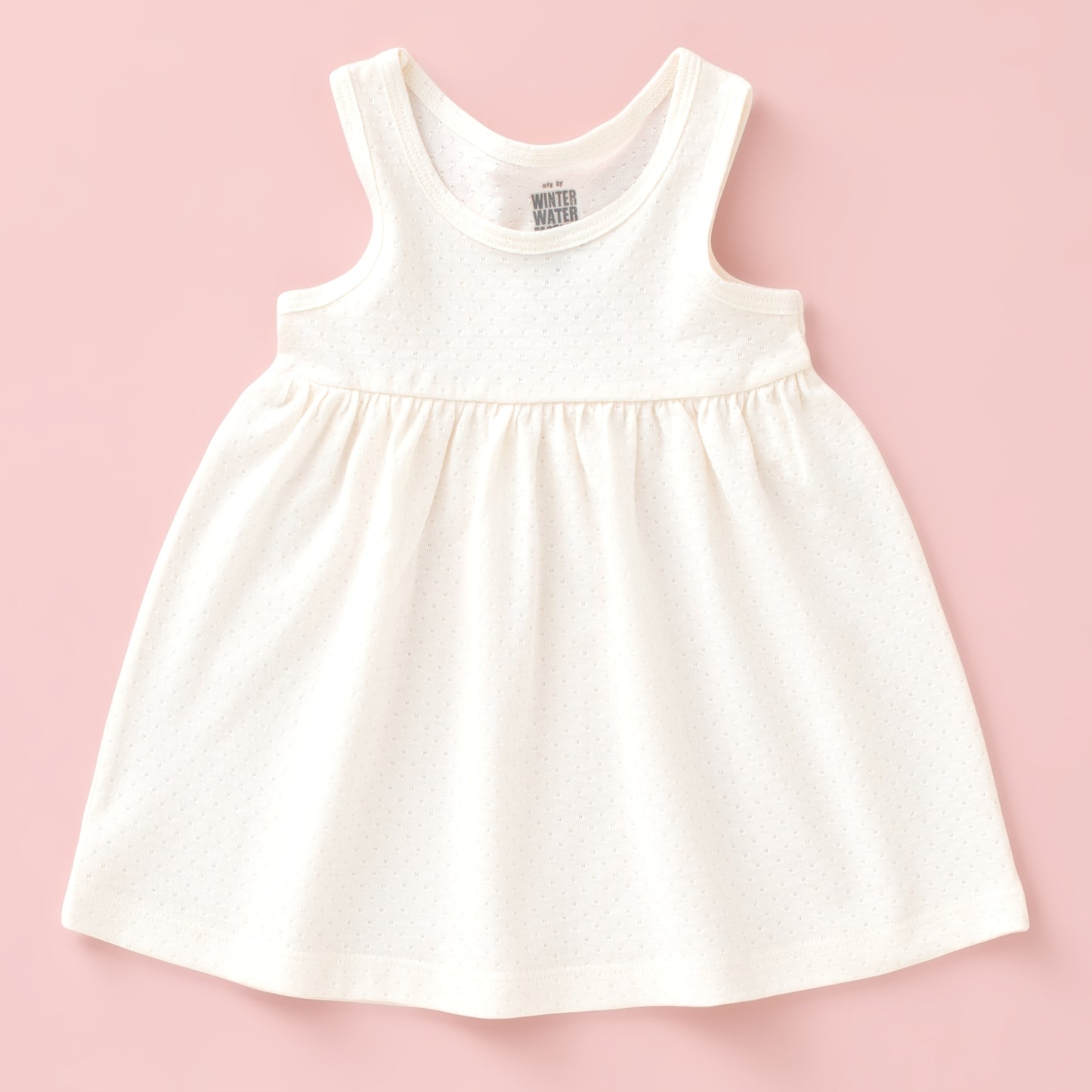 Alna Baby Dress - Natural Pointelle