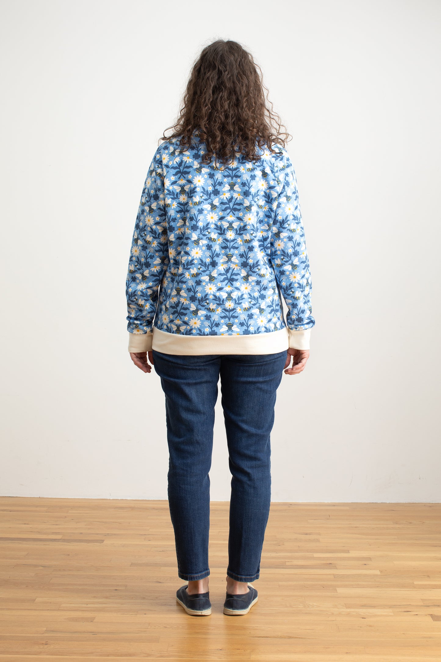 Adult Sweatshirt - Bees Blue