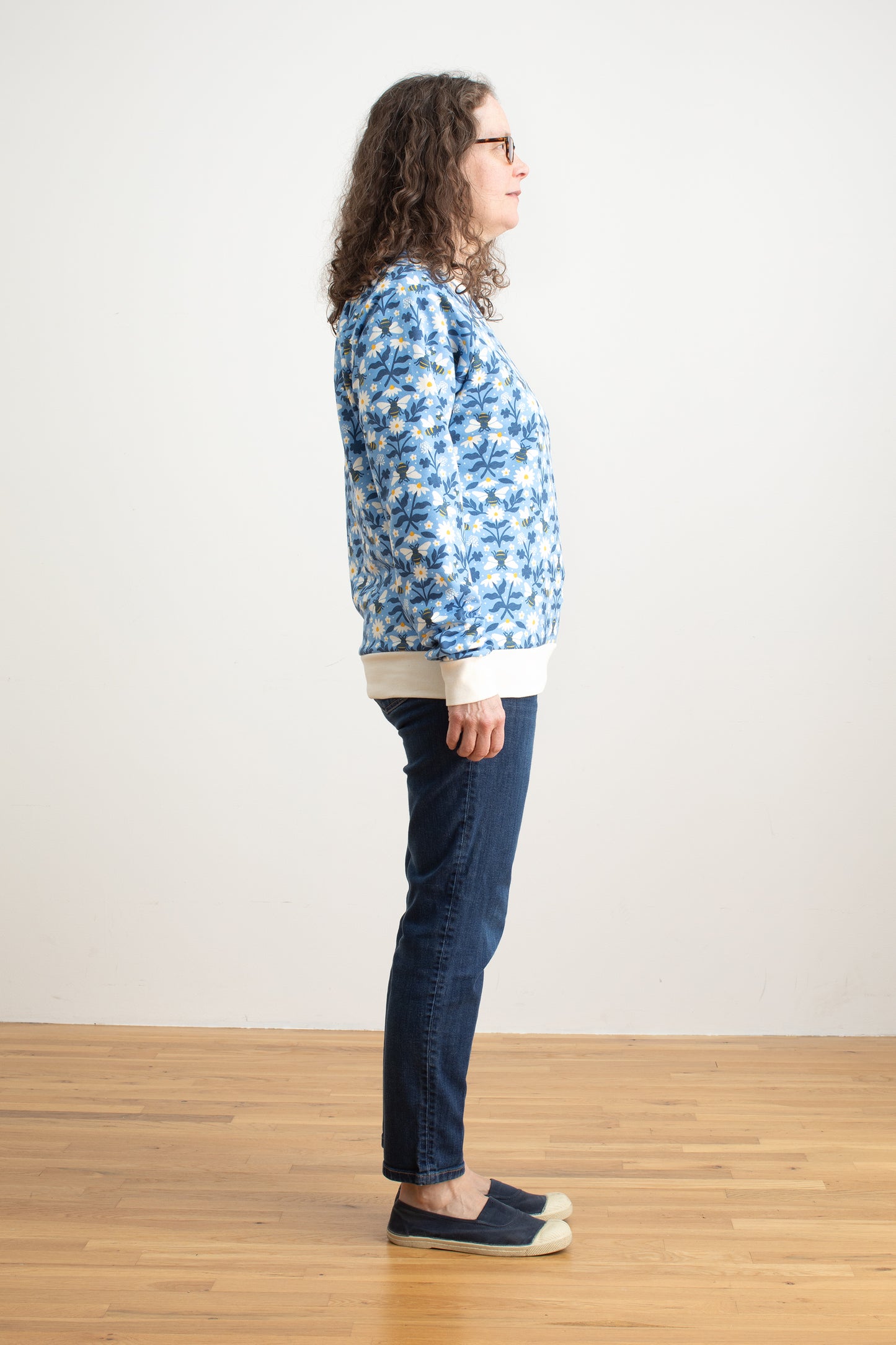 Adult Sweatshirt - Bees Blue