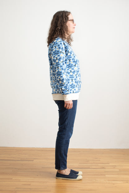 Adult Sweatshirt - Bees Blue