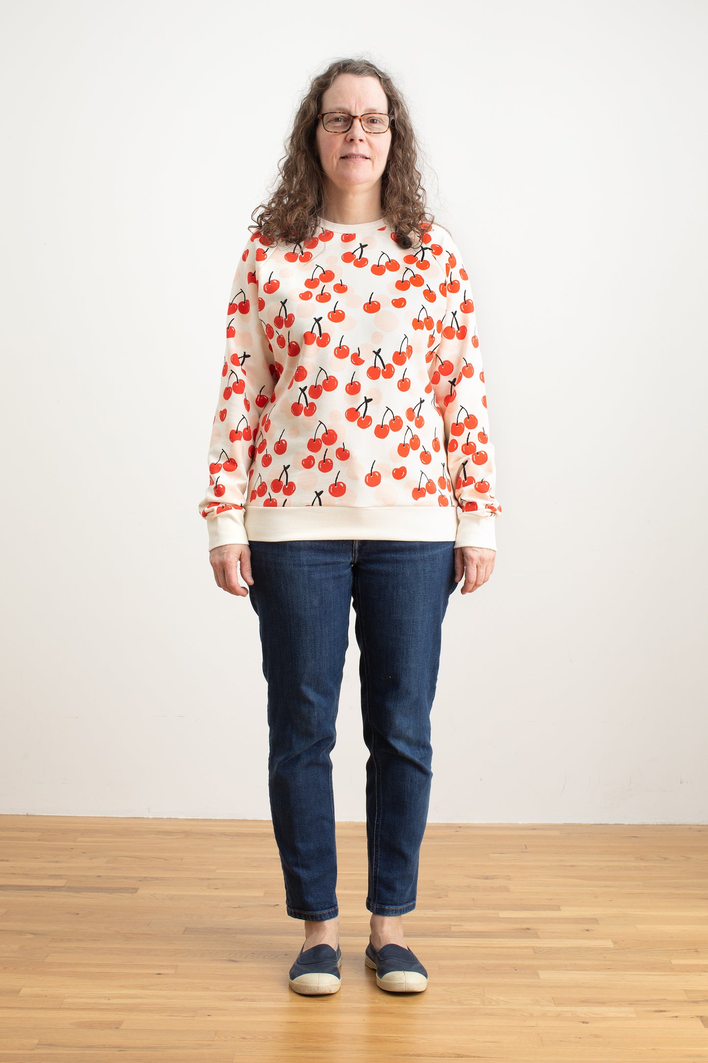 Adult Sweatshirt - Cherries Red