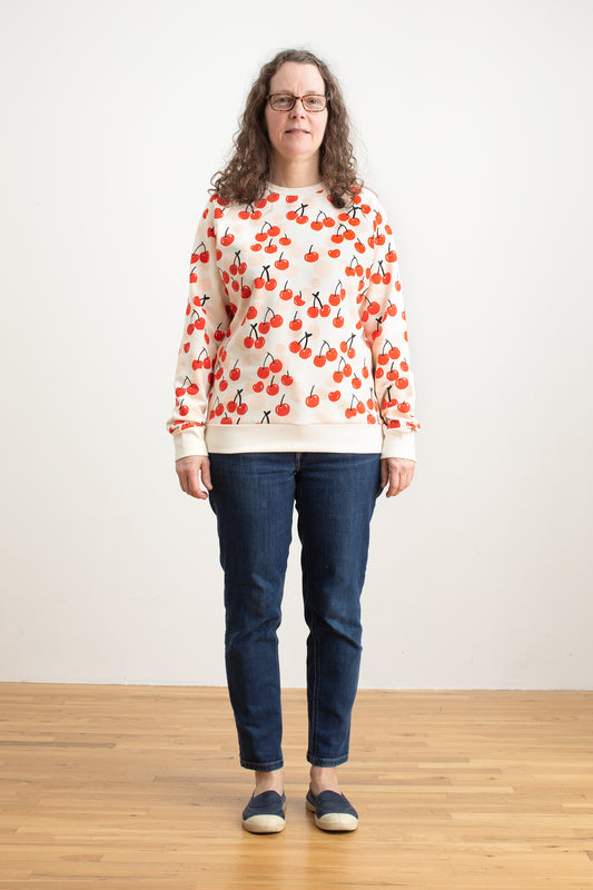 Adult Sweatshirt - Cherries Red