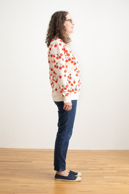 Adult Sweatshirt - Cherries Red