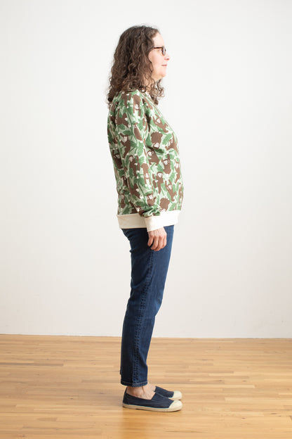 Adult Sweatshirt - Chimpanzees Green