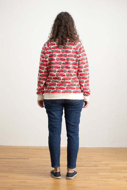 Adult Sweatshirt - Firetrucks Red