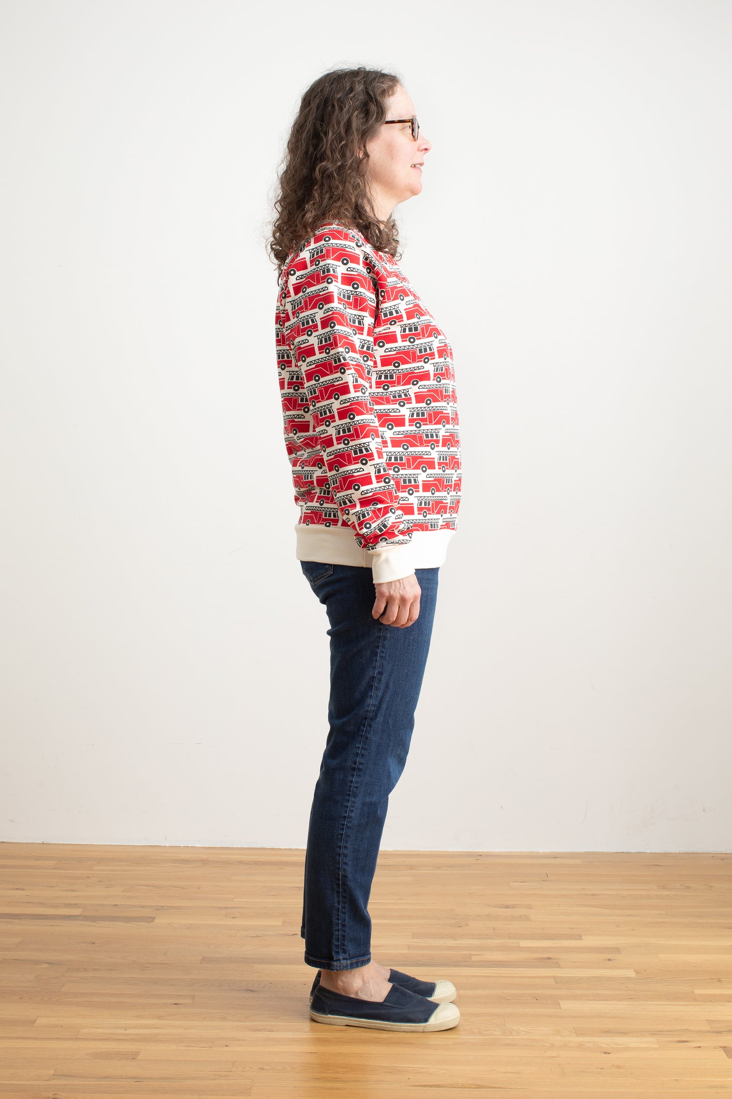 Adult Sweatshirt - Firetrucks Red
