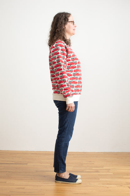 Adult Sweatshirt - Firetrucks Red