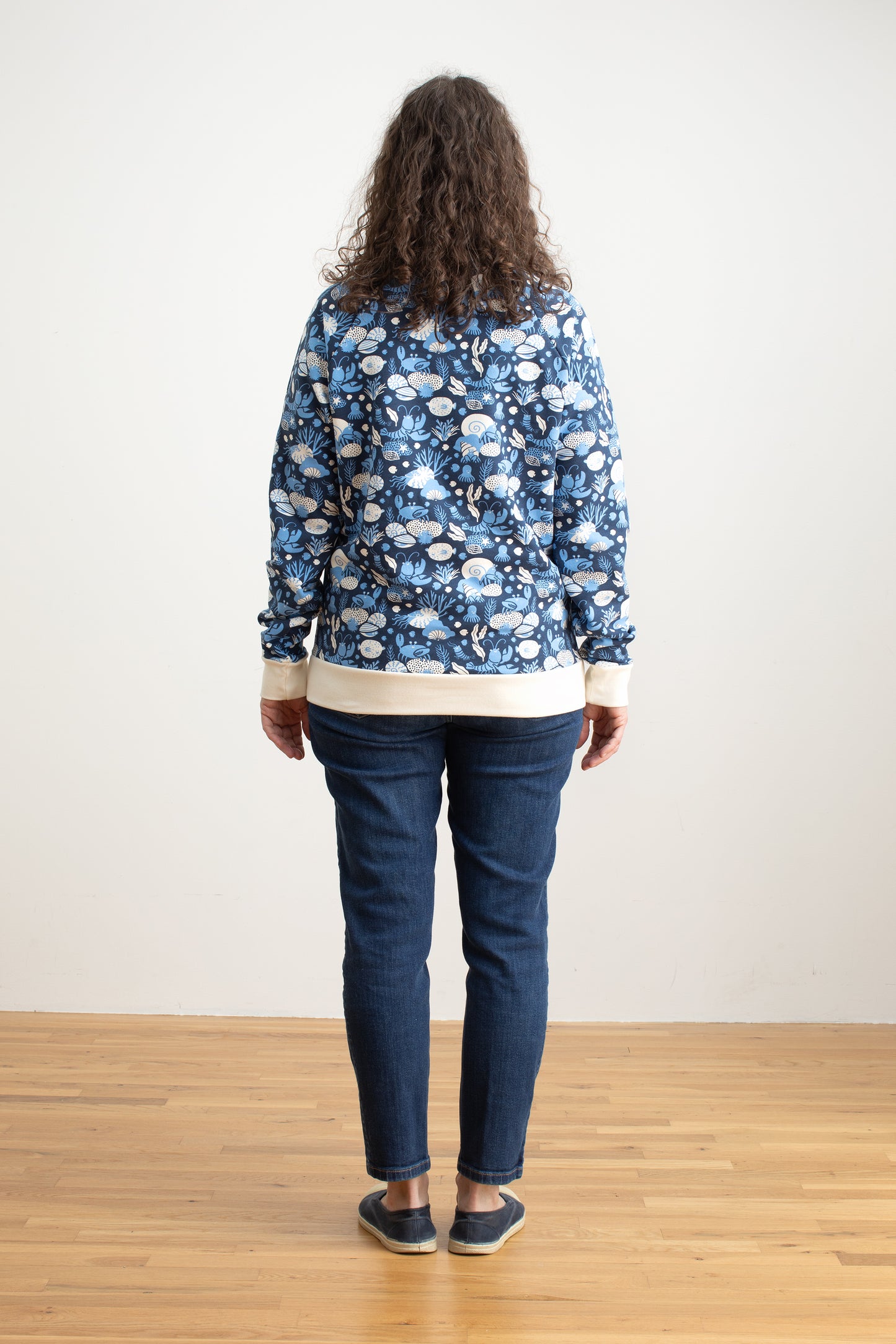 Adult Sweatshirt - Ocean Life Navy