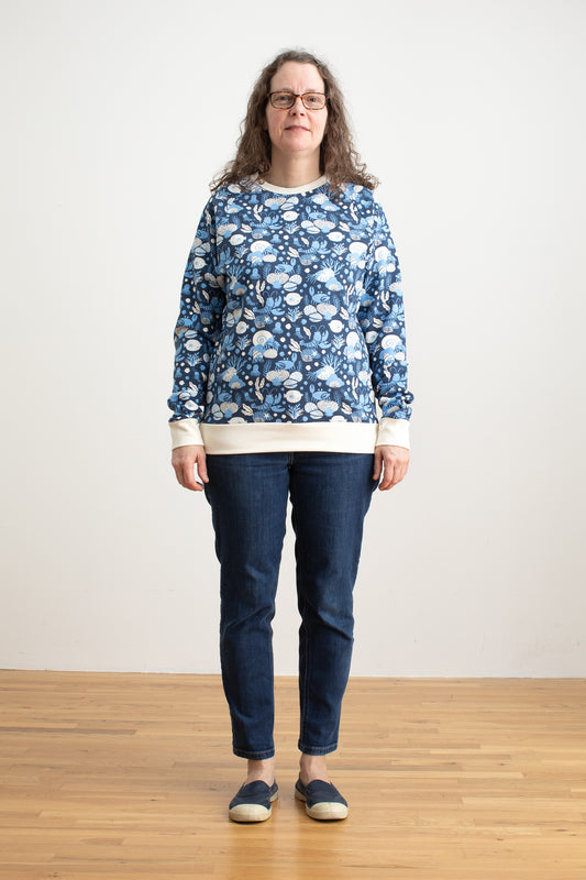 Adult Sweatshirt - Ocean Life Navy