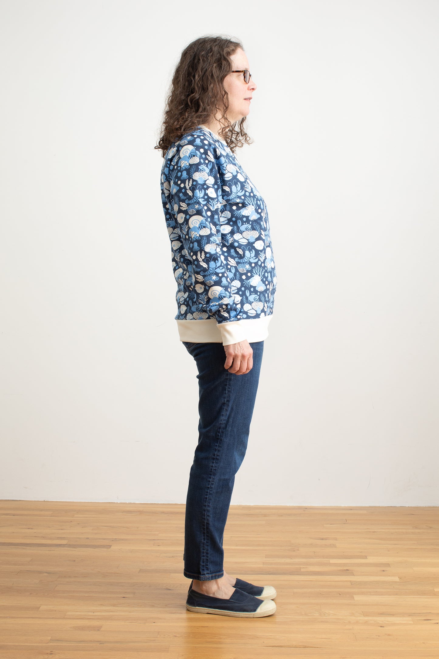Adult Sweatshirt - Ocean Life Navy