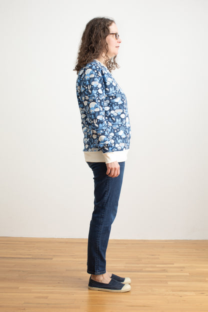 Adult Sweatshirt - Ocean Life Navy