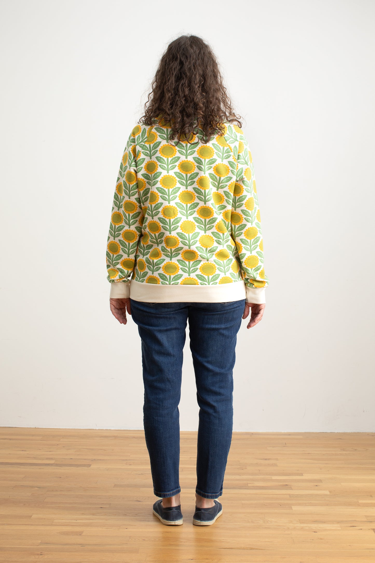 Adult Sweatshirt - Sunflowers Green