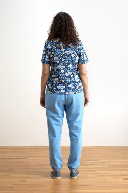 Adult Track Pants - Solid Cloud Blue