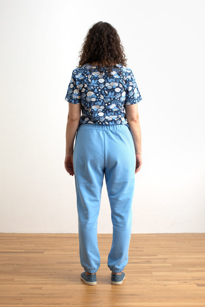 Adult Track Pants - Solid Cloud Blue