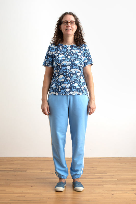 Adult Track Pants - Solid Cloud Blue