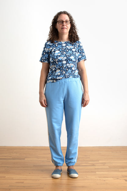 Adult Track Pants - Solid Cloud Blue