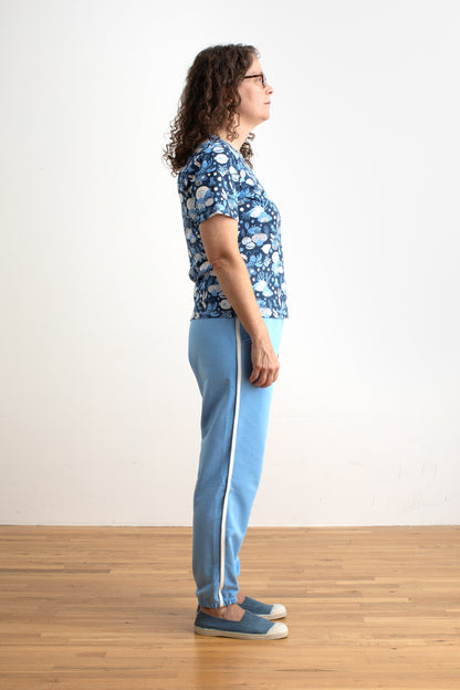Adult Track Pants - Solid Cloud Blue