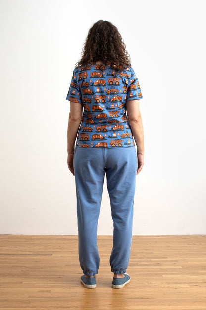 Adult Track Pants - Solid Lake Blue