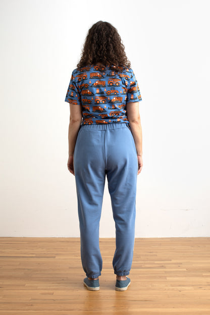 Adult Track Pants - Solid Lake Blue