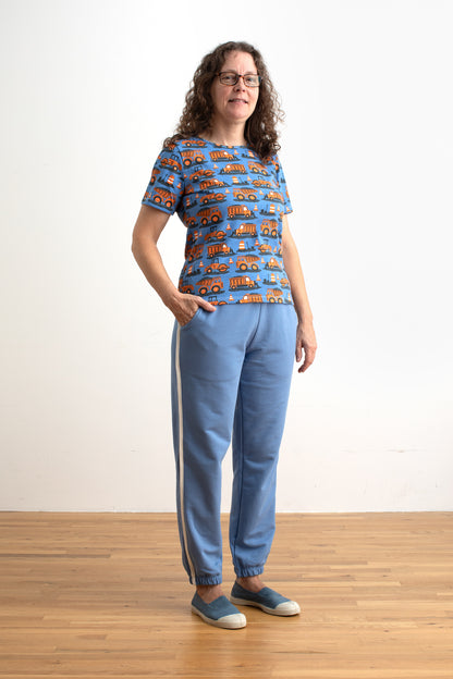 Adult Track Pants - Solid Lake Blue