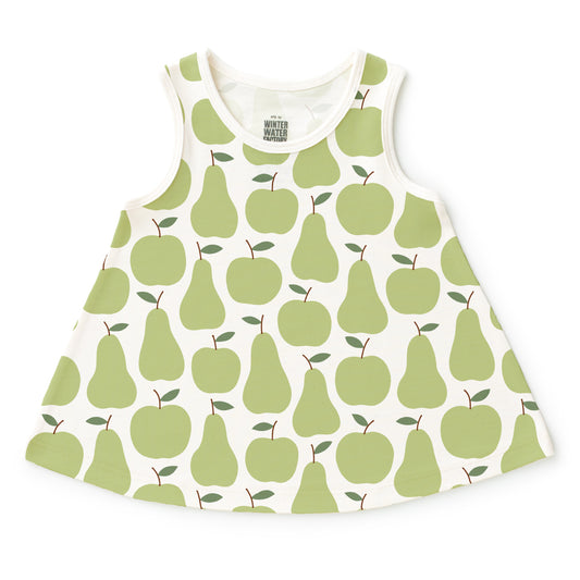 Iris Baby Tunic - Apples & Pears Green