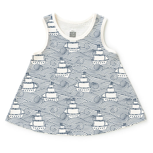 Iris Baby Tunic - High Seas Navy