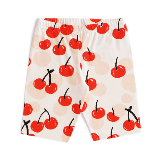 Bike Shorts - Cherries Red