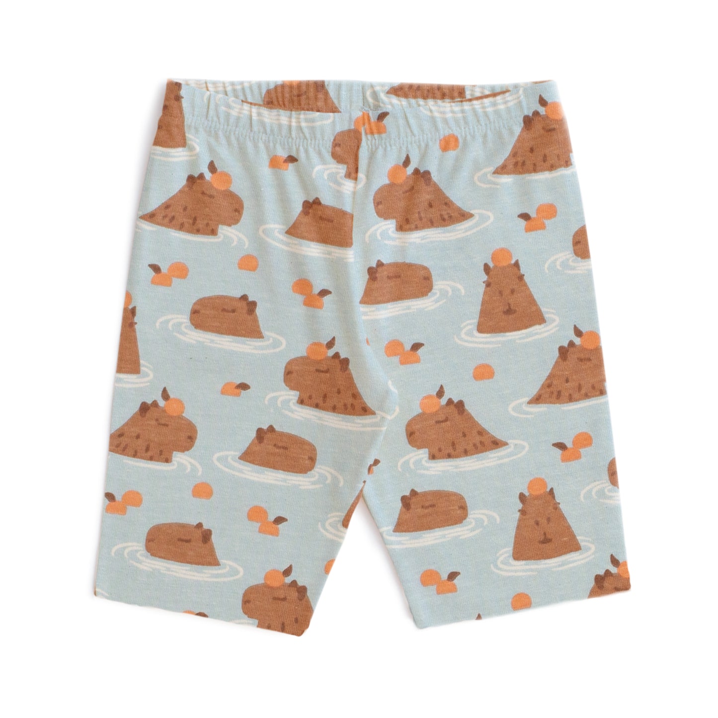 Bike Shorts - Capybaras Blue