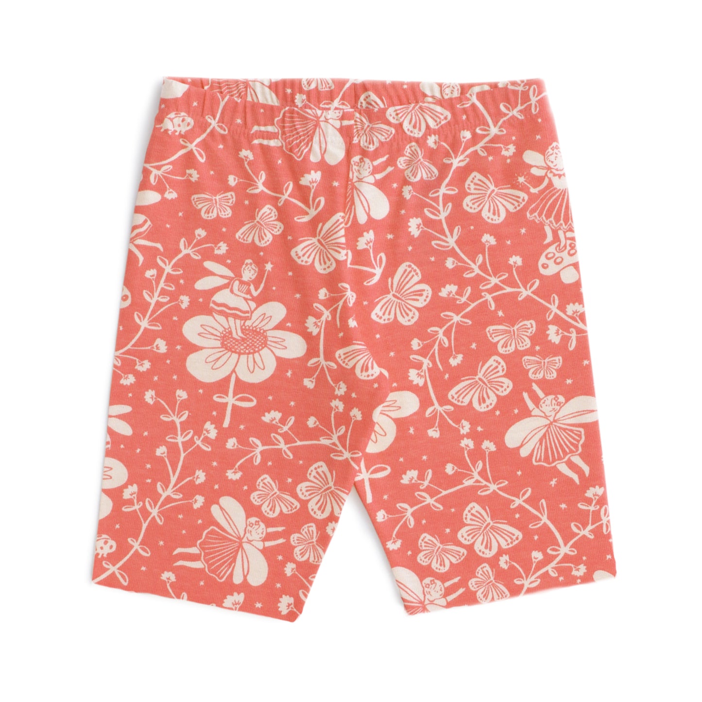 Bike Shorts - Fairies Coral