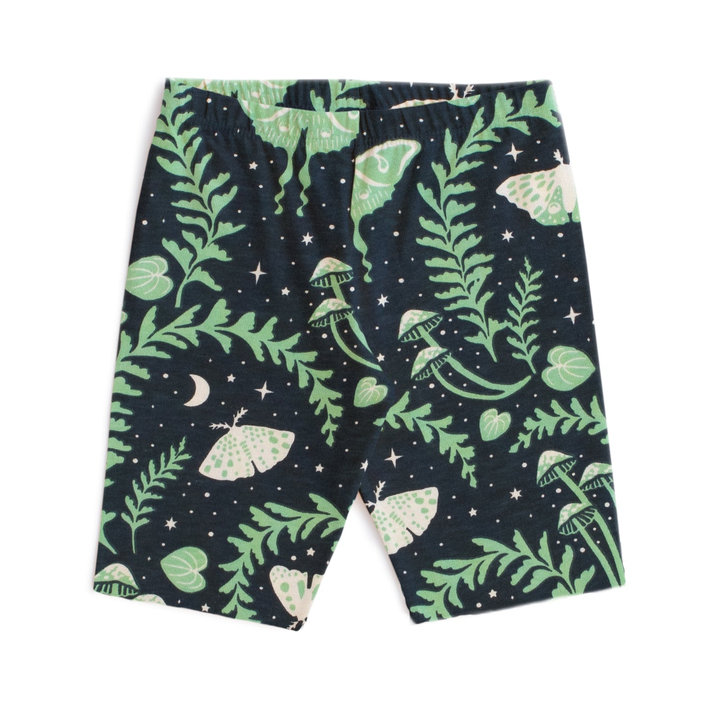 Bike Shorts - Luna Moths Night Sky