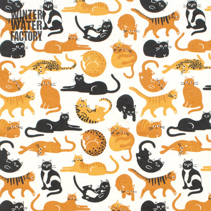 Short-Sleeve Tee - Cat Friends Gold & Yellow