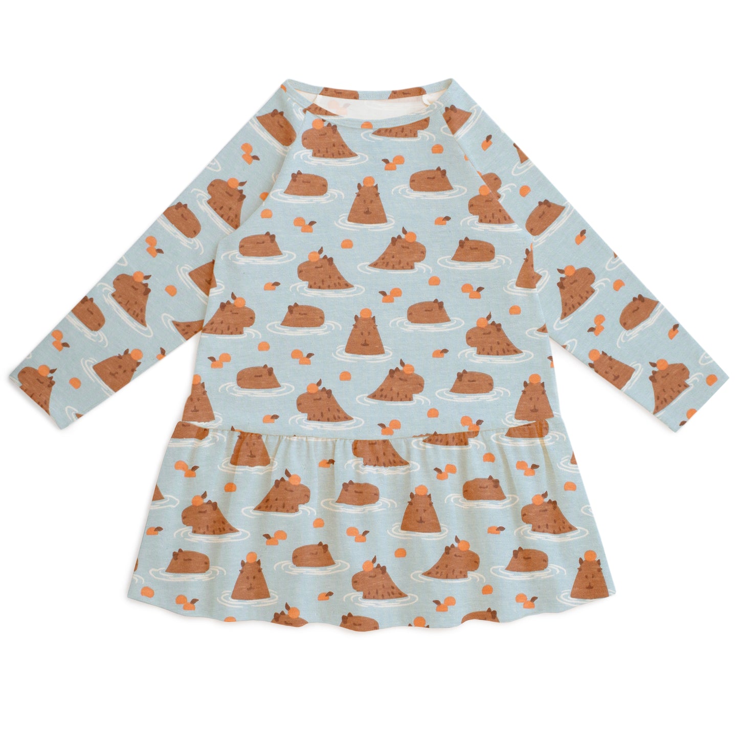 Chicago Dress - Capybaras Blue