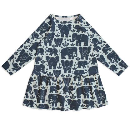 Chicago Dress - Elephant Herd Navy