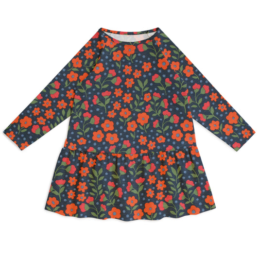 Chicago Dress - Garden Blooms Navy