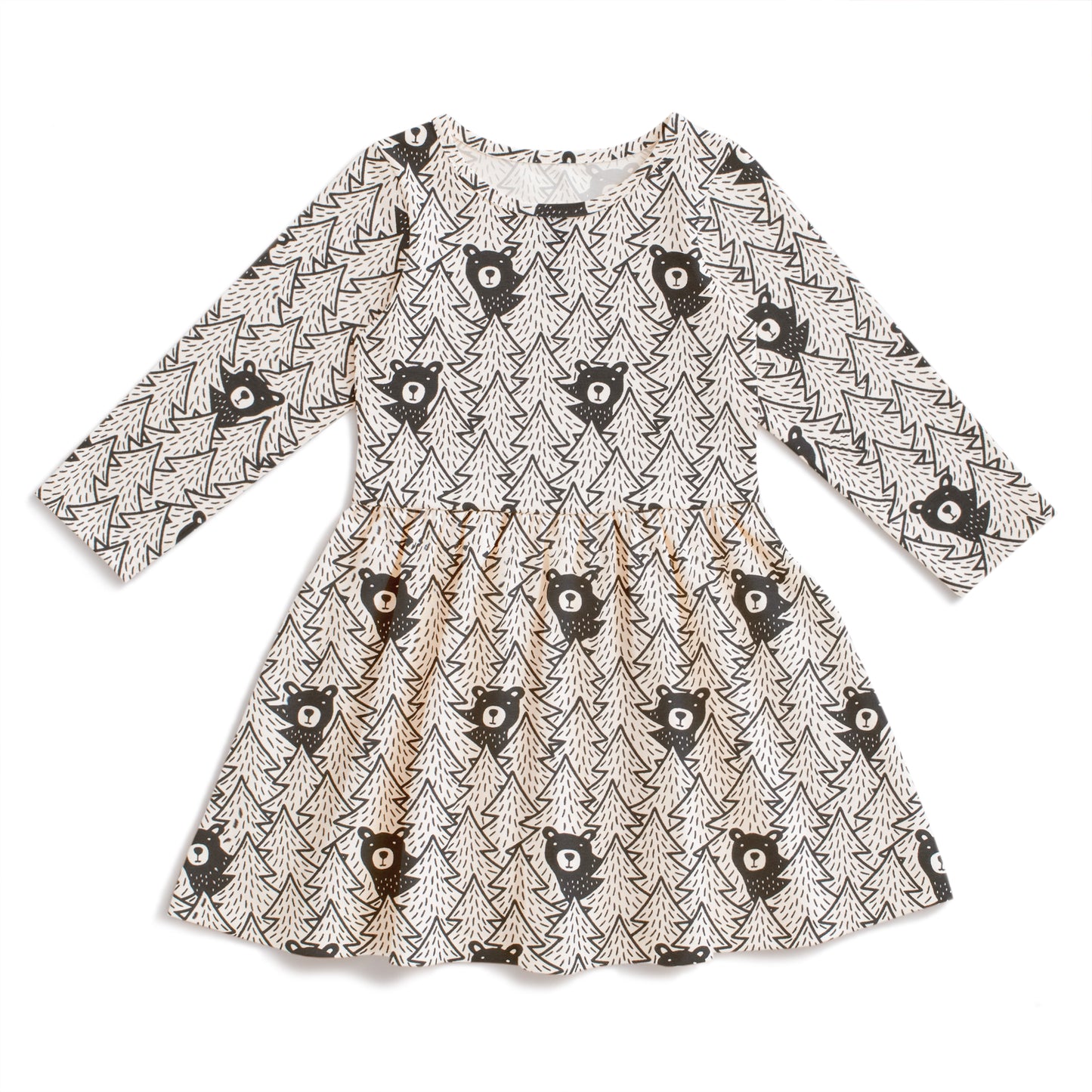 Calgary Dress - Bears Black