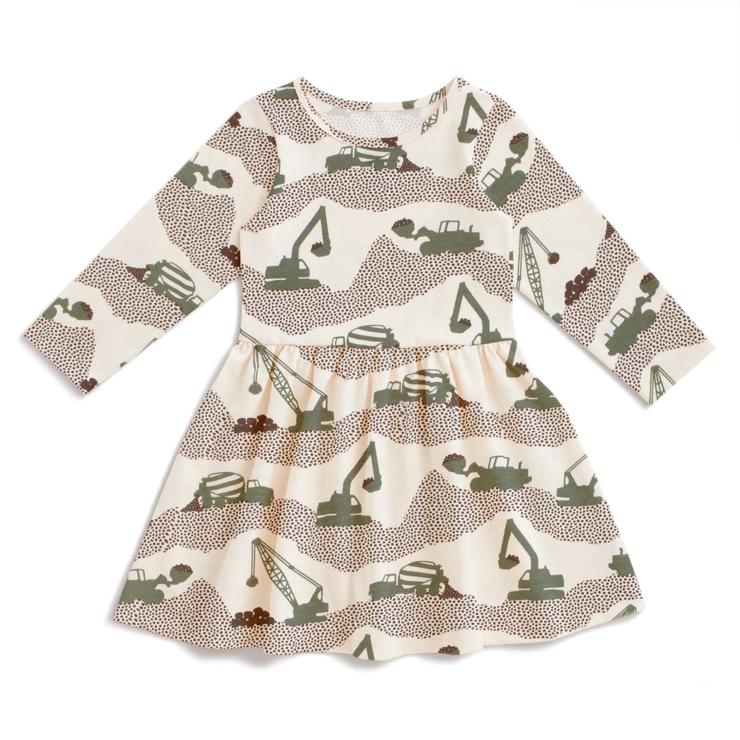 Calgary Dress - Construction Forest Green