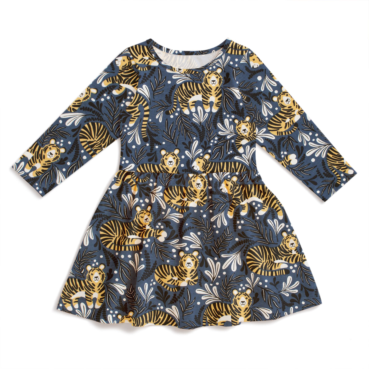 Calgary Dress - Dreaming Tigers Navy