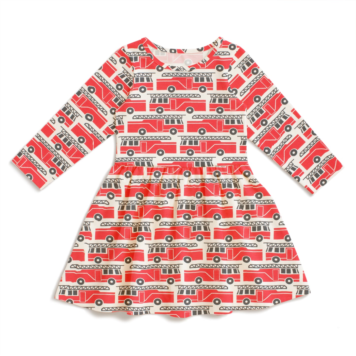 Calgary Dress - Firetrucks Red