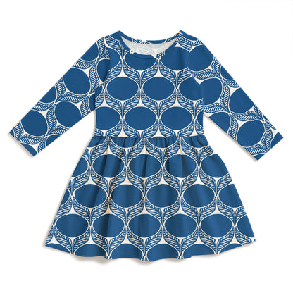 Calgary Dress - June Leaf Navy